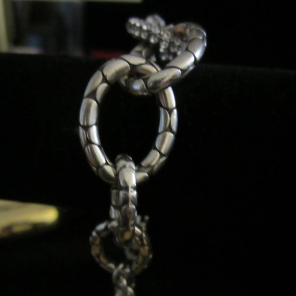 Brighton Pebble& Swarovski Crystal loop Bracelet - Picture 2 of 4